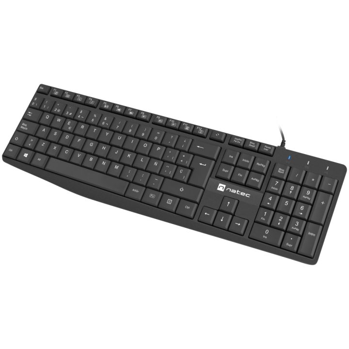 Teclado Natec NKL-1948 Universal USB QWERTY Español Preto