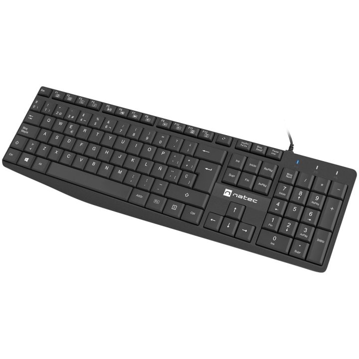Teclado Natec NKL-1948 Universal USB QWERTY Español Preto