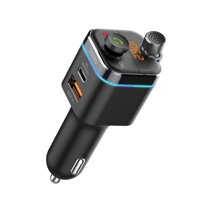 Savio TR-12 Bluetooth FM Car Transmitter (SAVFMTRANSTR-12)