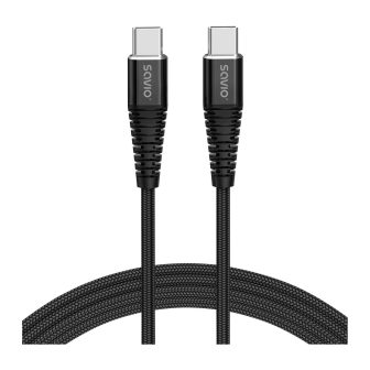 Cable USB-C a USB-C savio 5a 1m cl-159