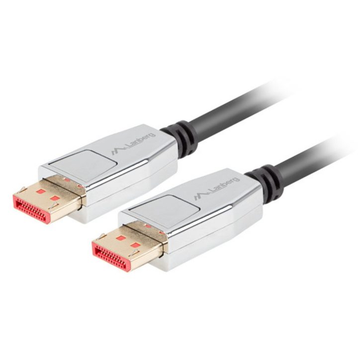 Cabo DisplayPort Lanberg 1m-macho-macho-negro (CA-DPDP-20CU-0010-BK)
