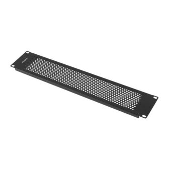 Painel cego Lanberg 2U 19 polegadas perfurado preto (AK-1412-B)