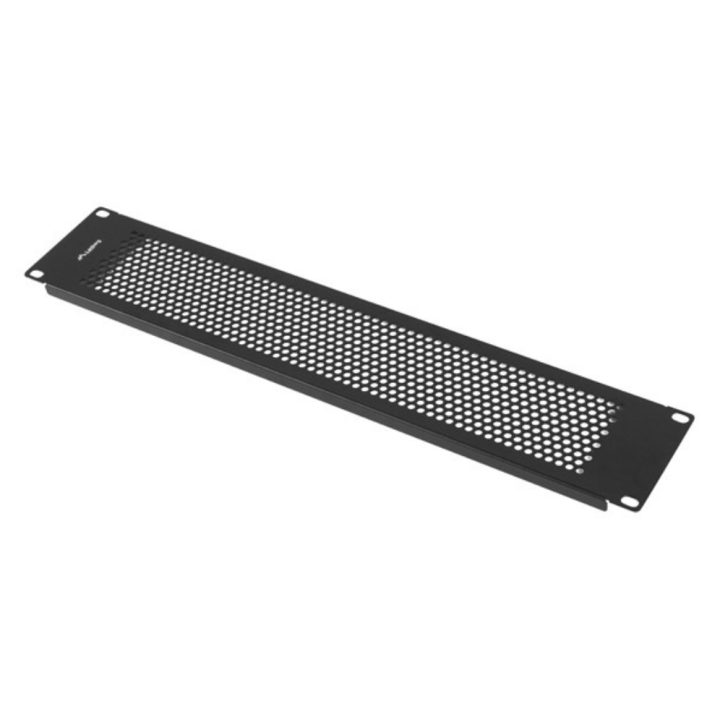 Painel cego Lanberg 2U 19 polegadas perfurado preto (AK-1412-B)