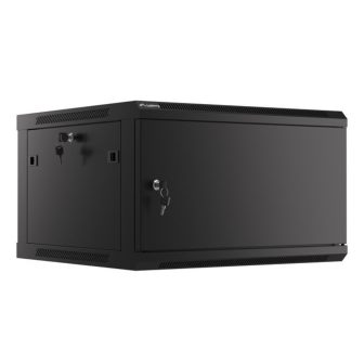 Lanberg Wall-Mount Rack Cabinet 19-inch 6U - 600x600 Black…