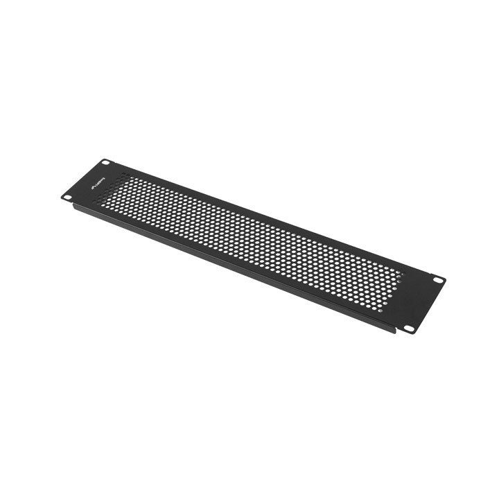Painel cego Lanberg 2U 19 polegadas perfurado preto (AK-1412-B)