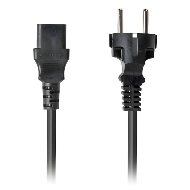 Lanberg Schuko CEE 7/7 to IEC320 C13 VDE Power Cable 1.8m…