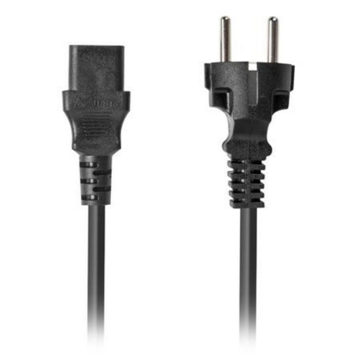 Cabo de alimentação Lanberg schuko cee 7-7 para IEC320 C13 vde 1.8m…