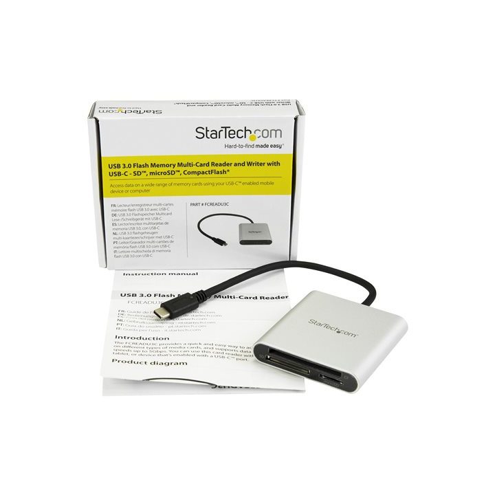 StarTech.com Lector Grabador USB 3.0 de Tarjetas de Memoria SD, Micro…