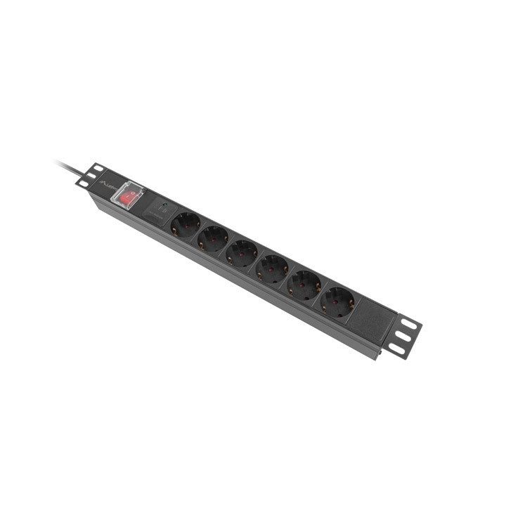 Lanberg PDU-06F-0200-BK unidade de distribuição de energia (PDU) 6…