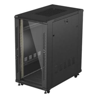 Lanberg FF01-6022-12B 22U Rack Cabinet Free-standing Black