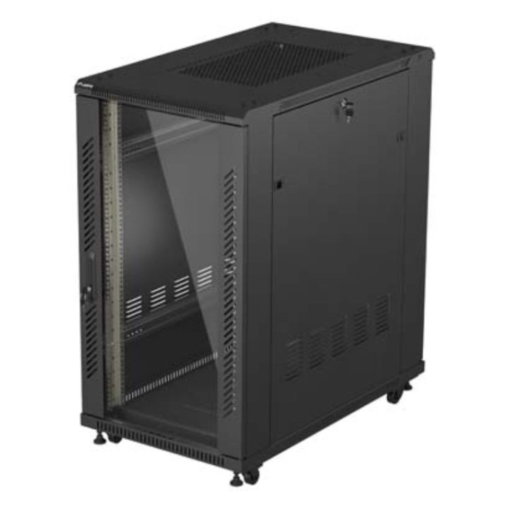 Lanberg FF01-6022-12B 22U Rack Cabinet Free-standing Black
