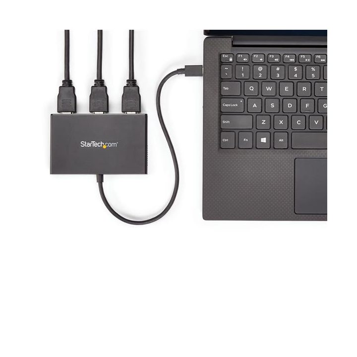 StarTech.com 3-Port USB-C Multi-Monitor Adapter - MST USB Type-C Hub…