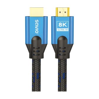 Cable HDMI 2.1 (m) trenzado 8K savio cl-169 5m (SAVKABELCL-169)