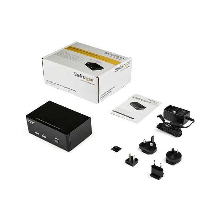 StarTech.com 2-Port DisplayPort KVM Switch - 4K 60Hz