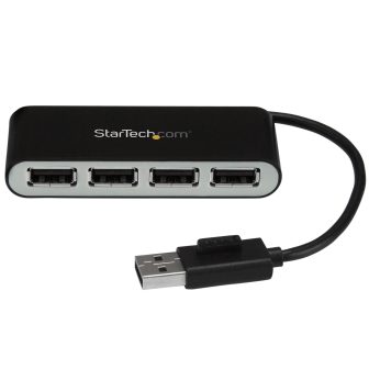 StarTech.com Concentrador USB 2.0 de 4 Portas com Cabo Integrado -…