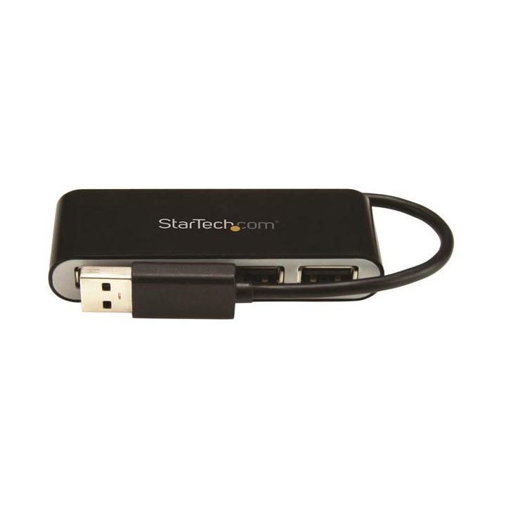 StarTech.com 4-Port USB 2.0 Hub with Integrated Cable - Portable USB…