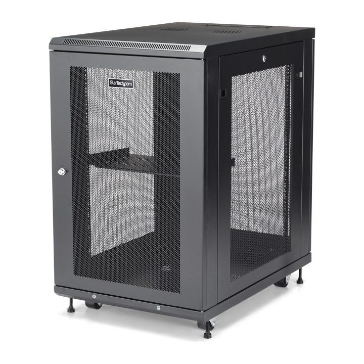 StarTech.com 18U 19" 4-Post Server Rack - Server Rack with Lock and…