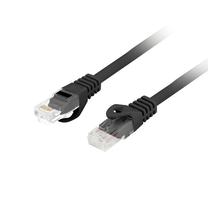 Lanberg Cat.6 UTP LSZH Cu Patch Cable 1.5m Black Fluke Passed…