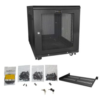 StarTech.com Armário Rack para Servidores 12U 19" 4 Colunas - Rack de…