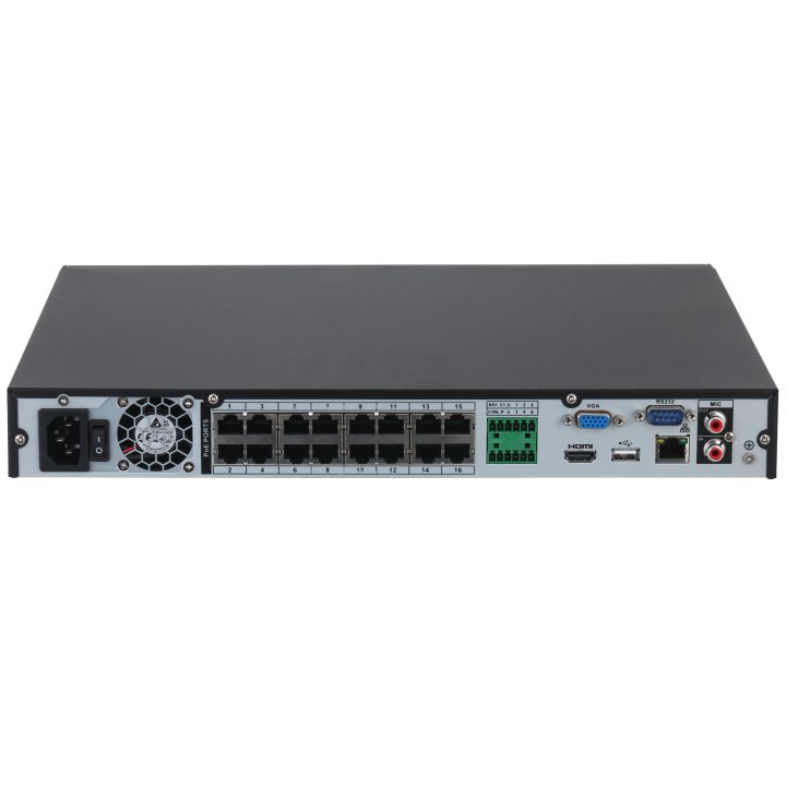 Dhi-NVR2216-16p-4KS3: Gravador IP NVR Dahua 16 canais, 1U, 2 HDD, 16…