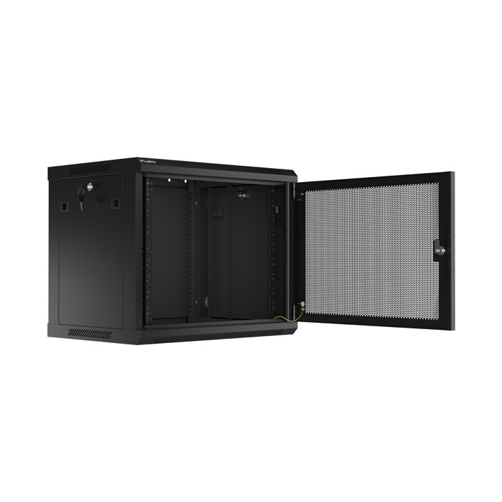 Lanberg WF01-6409-23B armário rack 9U Bastidor de parede Preto