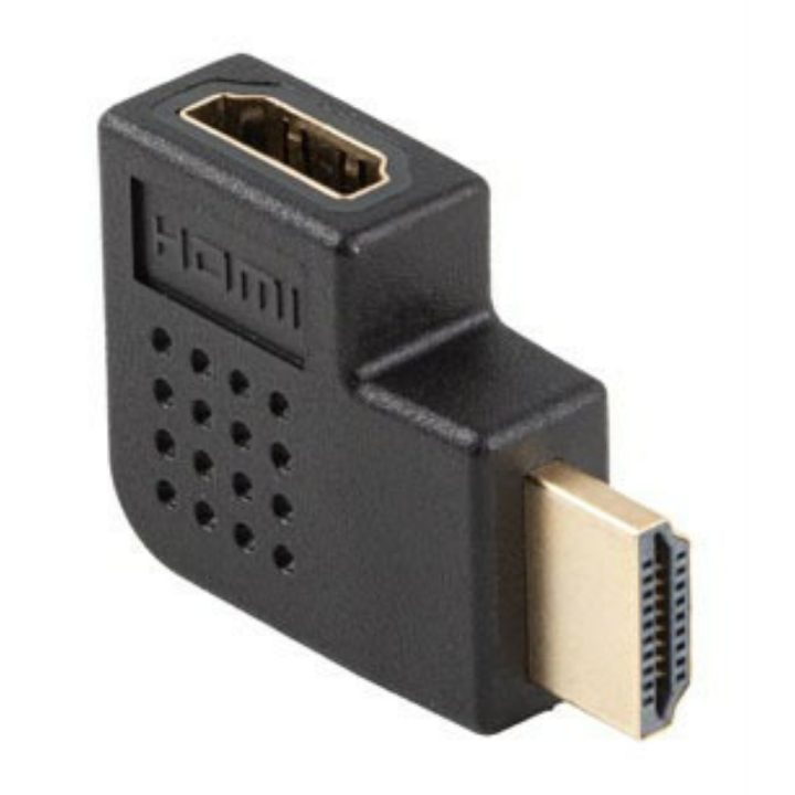 Adaptador HDMI 4K Lanberg macho-fêmea ângulo esquerdo (AD-HDMI-05)