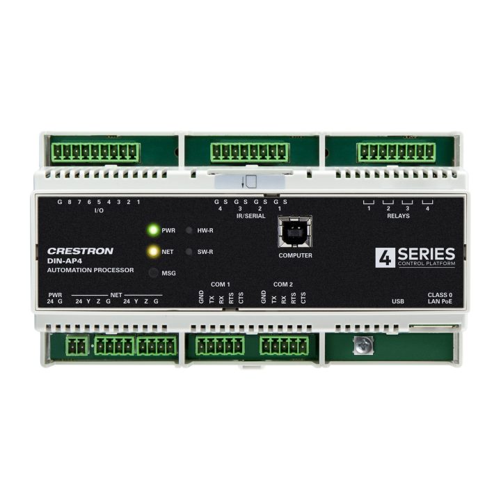 Sistema de controlo de calha DIN Crestron 4-series (DIN-AP4) 6510417