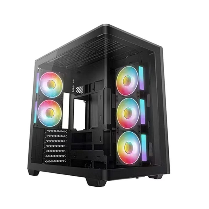 Deepcool CG590U5F ATX ARGB Tempered Glass Black Gaming PC Case…
