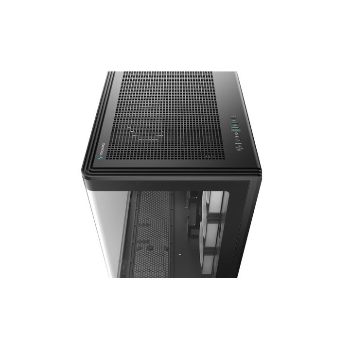 Gabinete de PC gaming Deepcool CG590U5F ATX ARGB vidro temperado…