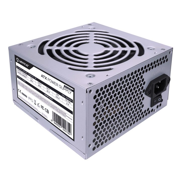 UNYKAch ATX 500W Power Supply Unit 20+4 pin ATX Silver