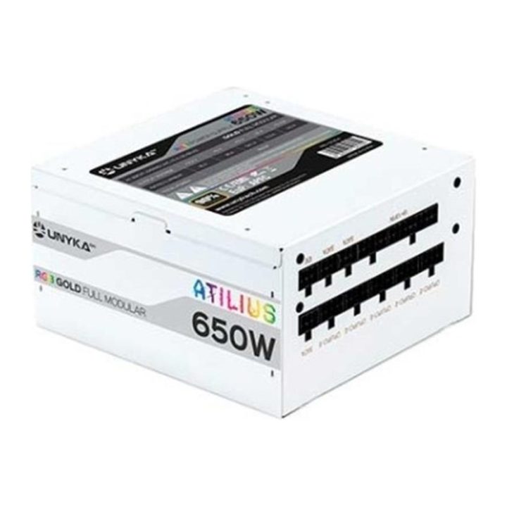 UNYKAch ATX Atilus RGB White 650W ATX Power Supply Unit 20+4 Pin ATX…
