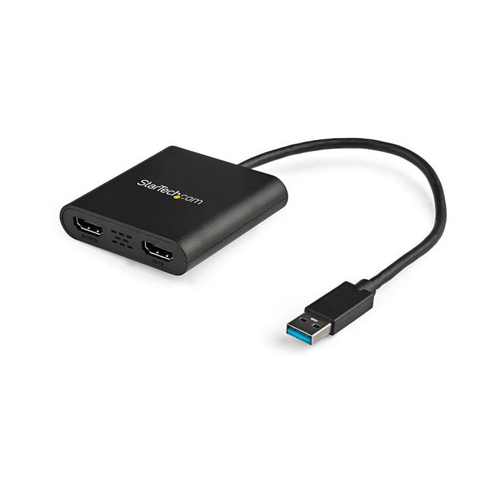 StarTech.com USB 3.0 to Dual HDMI Adapter - 4K 30Hz