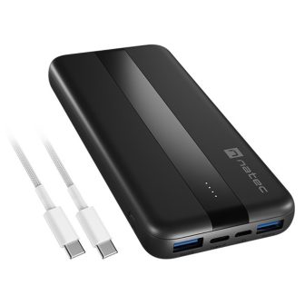 Natec Trevi SLIM Q V2 Lithium Polymer 10000 mAh Black (NPB-2294)