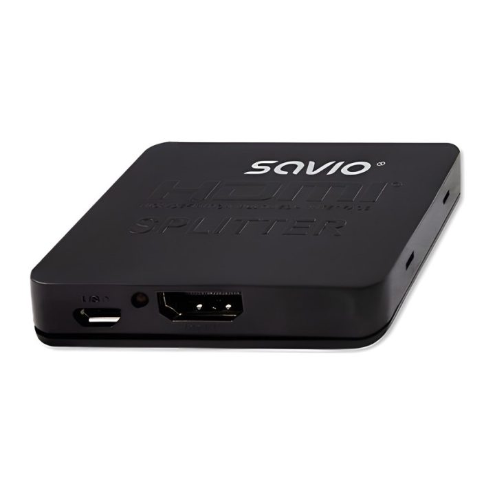Savio CL-93 Black 1x2 HDMI 4K 3D Splitter (SAVKABELCL-93)