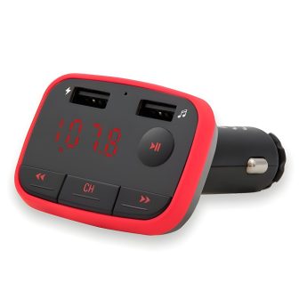 Transmisor fm coche con cargador 2.4a savio tr-10 (SAVFMTRANSTR-10)