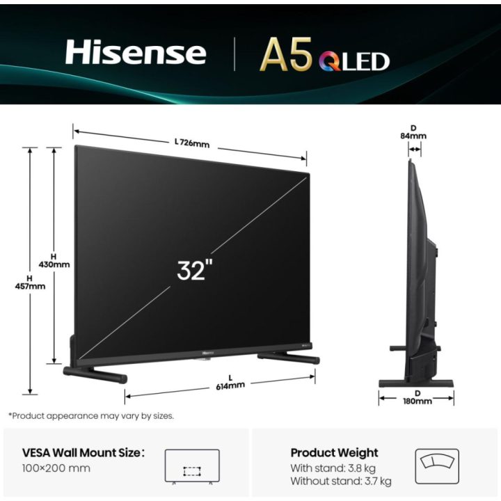 Hisense 32A5Q 32" QLED Full HD Smart TV