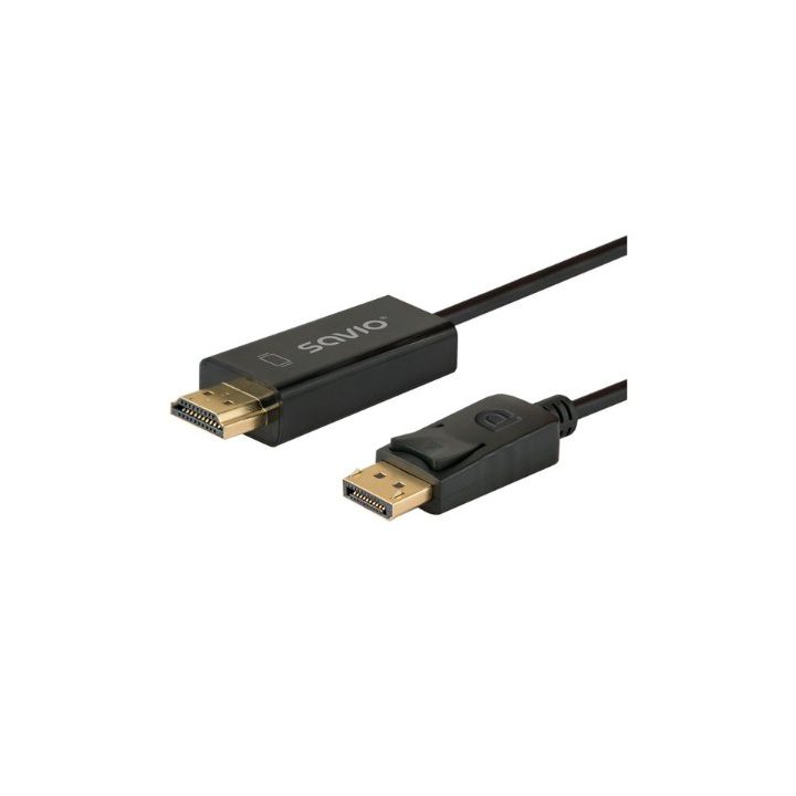DisplayPort to HDMI Cable 1.5m savio cl-183 m/m (SAVKABELCL-183)