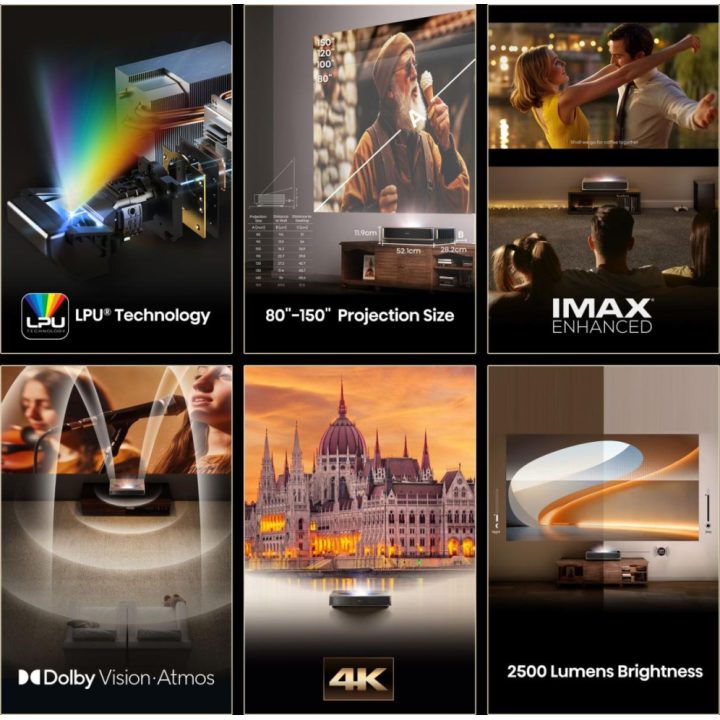 Hisense PT1 Ultra Short Throw UHD 4K (3840x2160) 3D Projector Black