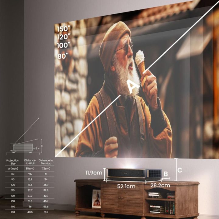 Hisense PT1 Ultra Short Throw UHD 4K (3840x2160) 3D Projector Black