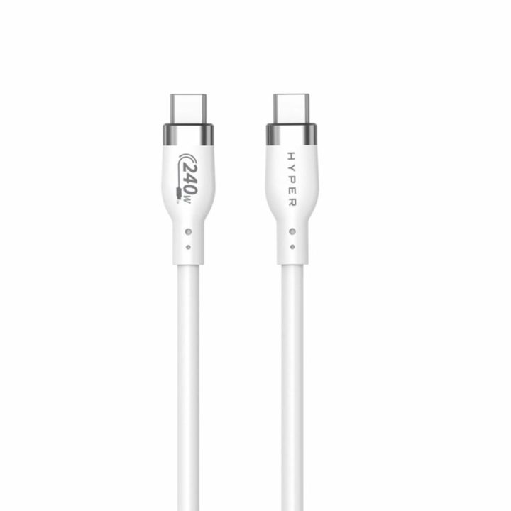 Hyper HJ4002WHGL cabo USB USB 2.0 2 m USB C Branco