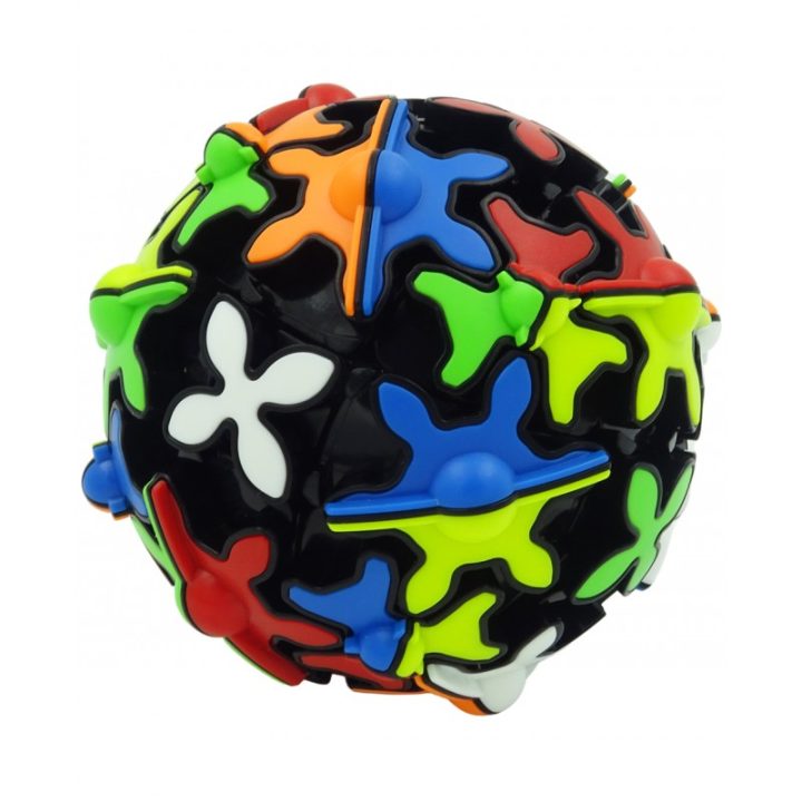 Cubo de rubik Qiyi gear ball 3X3 bordes negros (3141)