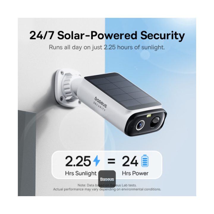 Câmara de segurança exterior Baseus Security S1 Lite 2K branca…