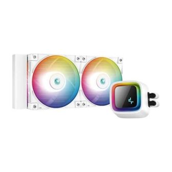 Kit de arrefecimento líquido gaming Deepcool LS520 branco 2 x 120mm…