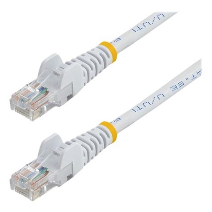 StarTech.com Cabo de Rede de 5m Branco Cat5e Ethernet RJ45 sem Ganchos