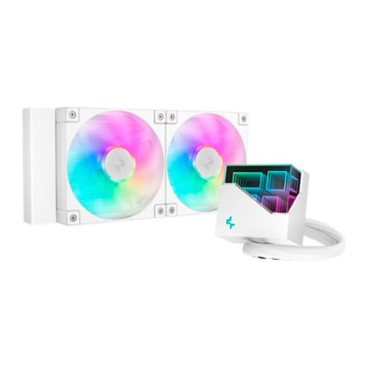Kit de arrefecimento líquido Deepcool LT240 ARGB 240mm branco…