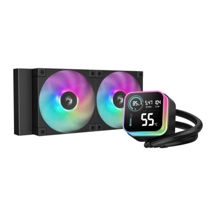 Deepcool LQ240 Digital ARGB LED Liquid Cooling Kit 2x 120mm Black…