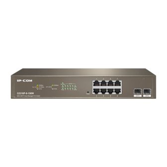 10-Port IP-com Switch 8 Gigabit Ethernet Ports 2 SFP Ports…