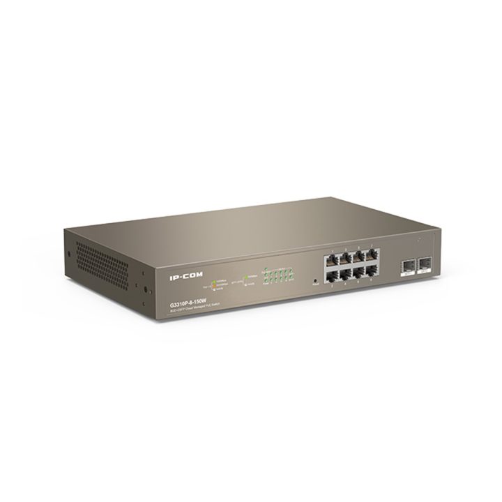 Switch 10 portas IP-com 8 portas Gigabit Ethernet 2 portas SFP…