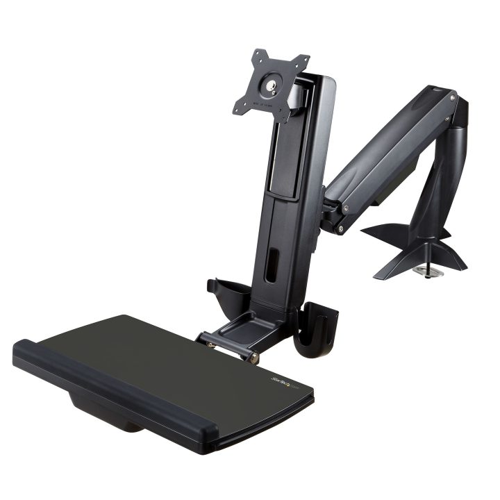StarTech.com Brazo de Soporte de Pie y Sentado - Brazo Ajustable de…