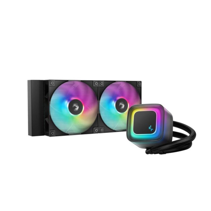 Kit de refrigeração líquida Deepcool LE240 v2 ARGB 2x 120mm preto…